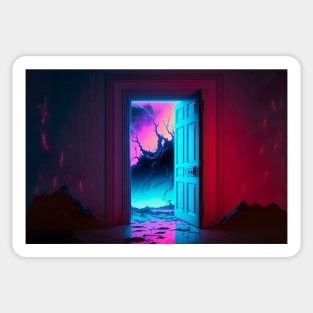 Mysterious Door To Another Dimension Sticker